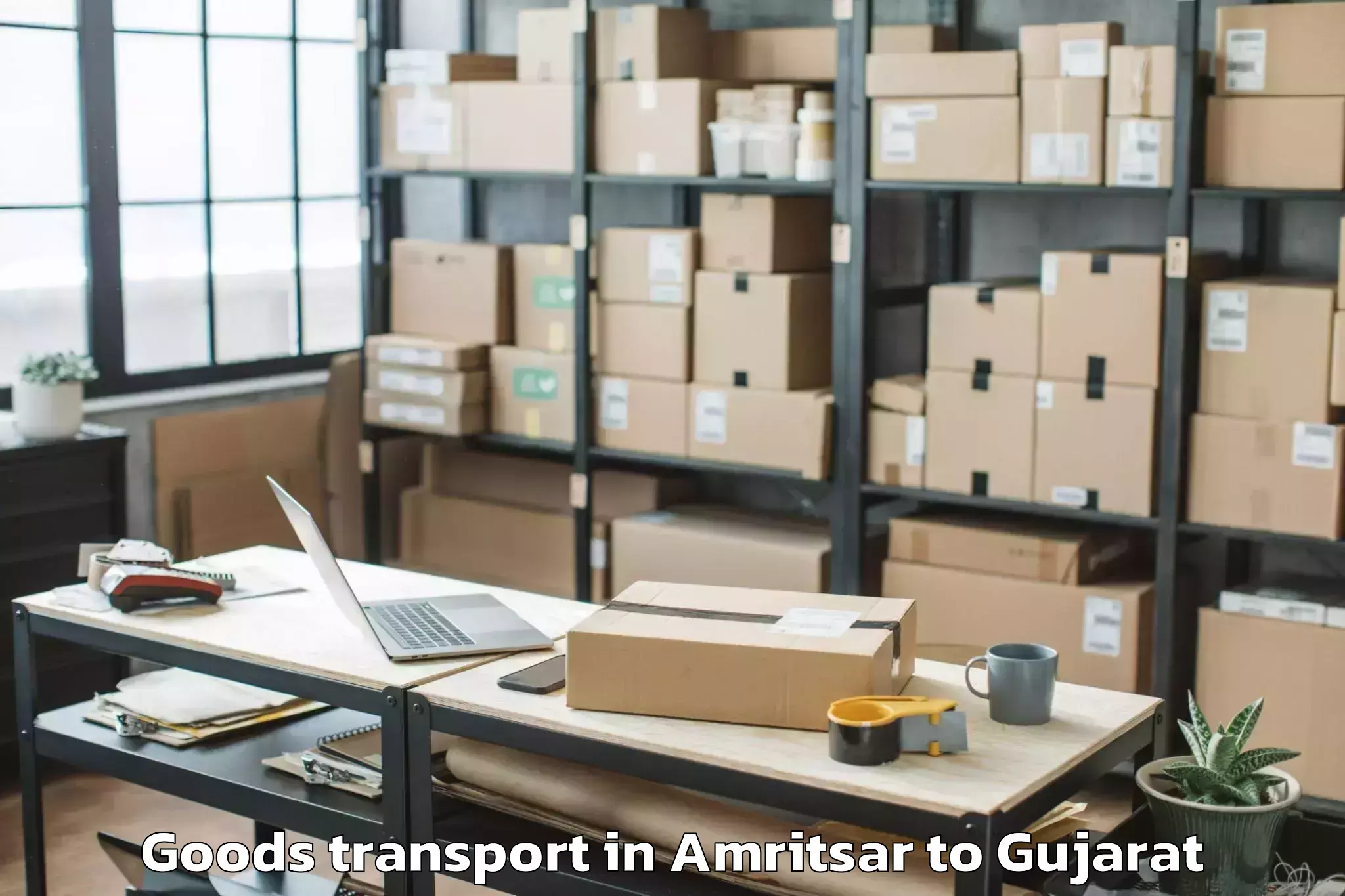 Get Amritsar to Baria Goods Transport